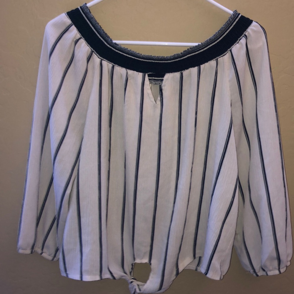 Off the shoulder shirt